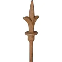 Deko-Impression Rankhilfe 3 Stück Gartenstab Rankstab Rosenstab 150 cm Spitze Eisen Rost, 3 St.