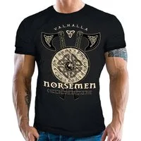 LOBO NEGRO® T-Shirt für Wikinger Nordmann Keltic Fans: Norsemen
