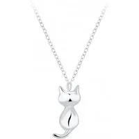 ALEXANDER YORK Kette mit Anhänger KATZE 3d, 2-tlg., 925 Sterling Silber
