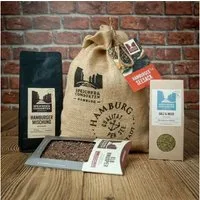 Die Speicherconsorten Lebensmittel-Geschenkset Hamburger Seesack Kaffee, Salz & Schokolade