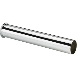 Viega Ablaufrohr 125813 DN 32x300mm, weiß RAL 9010, gerade, verchromt, mit Bördelrand