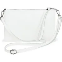 Caspar Clutch Abendtasche Kompakte Damen Leder Tasche - CLASSIC LINE - Modell No.834, leicht, elegant & unempfindlich - 100% Echtleder - Handmade in Italy