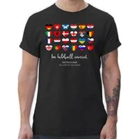 Shirtracer T-Shirt Im Fußball vereint - Deutschland EM 2024 Länder 2026 Fussball WM Fanartikel