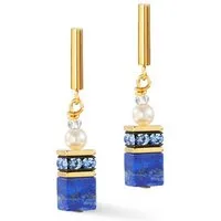 COEUR DE LION Paar Ohrstecker Schmuck Edelstahl GeoCUBE® Precious Fusion Pearls Würfelkette, Made in Germany - mit Swarovski® Kristall, Strassstein, Schmuckstein