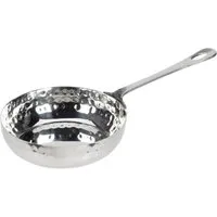 HAC24 Servierpfanne Edelstahl Mini Pfanne Gehämmert mit Stiel ø 11 cm, Edelstahl (1-tlg), Fassungsvermögen 260 ml