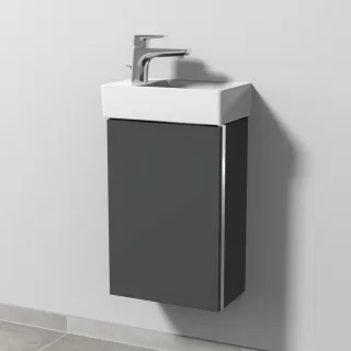 Sanipa 3way Waschtischunterbau zu Villeroy & Boch Avento Waschtisch mit 1 Tür, Anthrazit-Matt BR62622