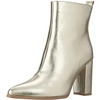 Salinyang Damen Stiefeletten Ankle Boots Spitz mit modernem Blockabsatz Stiefelette