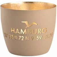 Giftcompany Windlicht Madras Koordinaten von Hamburg M sandstone