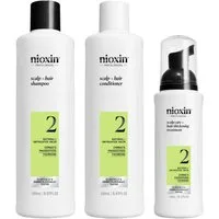 Nioxin Haarpflege-Set NIOXIN SCALP + HAIR THICKENING SYSTEM 2, Set, 3-tlg., nährendes Haarpflege System für sichtbar dünner werdendes Haar