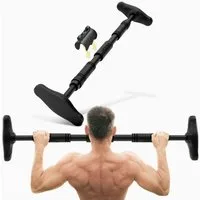 NEOLYMP Klimmzugstange Klimmzug Hilfe - Ohne Schrauben - Klimmzugstange Türrahmen - Pull up (Klimmzugstange im Türrahmen - 2 verschiedene Farben - Home Gym), Schaumstoffgriffe - Bis 300kg - Verstellbar 73-100cm - Klimmzüge