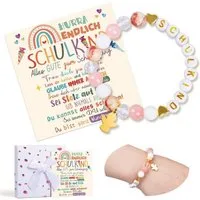 LuxusKollektion Armband Set Einschulung Geschenk Mädchen Schutzengel Ärmbänder 2024 Schulkind