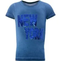 BEZLIT T-Shirt Jungen T-Shirt mit Wende Pailletten Schriftzug (1-tlg) mit Wendepailletten