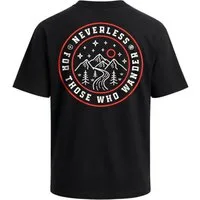 Neverless Oversize-Shirt Herren T-Shirt - Wander - Oversized Relaxed Fit Sommer Fashion mit Print
