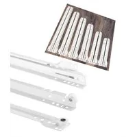 BigDean Auszug 1 Paar Schubladenschienen 250mm Schubladenauszug weiß Schienen (Set, 1 St., Schubladenschienen), Schubladenschienen, Schubladenauszug, Weiß, Teilauszug