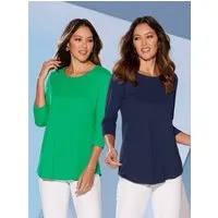 Sieh an! T-Shirt Doppelpack Shirts 3/4-Arm (2-tlg)