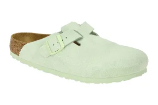 Birkenstock 1026774 BS Boston faded lime Damen Clogs Echtleder anatomisches F...