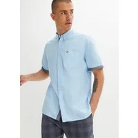bonprix Kurzarmhemd Button-down-Kragen, aus reiner Baumwolle, Regular Fit, Kurzarm-Design