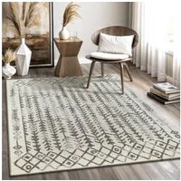 Sanat Teppich Boho 8204, auch als Läufer und in Rund, rechteckig, Höhe: 10 mm, Kurzflor, robust, Boho, Scandic, für Fussbodenheizung geeignet