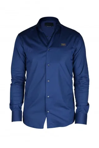 Philipp Plein Diamond Cut LS Iconic Hemd Blau