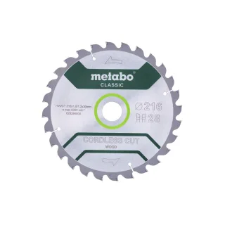 Metabo Sägeblatt cordless cut wood - classic WZ 5° / - Karton - 628284000