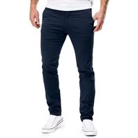 MERISH Chinos MERISH 401 Herren Chinohose Hose Slim fit Stretch 36-34 Dunkelblau (1-tlg)
