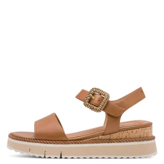 Tamaris - Trendige Plateausandalen braun - Gr. - 37