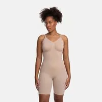 cfab (creamy fabrics) Shaping-Body Bodysuit Sculpting Shapewear mit Shorts-Beige-5XL (1-tlg)