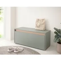 Home affaire Schuhbank GiRON/CiTY, Garderobenbank mit Klappe, Sitzbank in vier Farben, viel Stauraum, Platz für ca. 8 Paar Schuhe, 100 cm breit