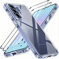 SmartUP Smartphone-Hülle + 2X Schutzglas für Samsung Galaxy A57 5G Panzerfolie Display Case 9H 6,7 Zoll, integrierter Kameraschutz