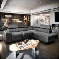 Masseno Ecksofa NOLA mit Schlaffunktion L-Form, Sofa mit Bettkasten