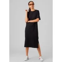 Vero Moda Shirtkleid VMMOLLY SS OVERSIZE CALF DRESS NOOS Baumwolle, regular fit