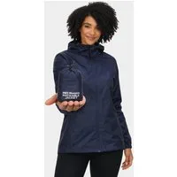 Regatta Professional Regenjacke Outdoor Damen Pro Pack Away 10.000 mm Navy 200 Gramm mit Kapuze