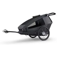 Croozer Fahrradkinderanhänger Kid Yuuna All-in-One Fahrradanhänger, für 2 Kinder, inklusive Deichsel