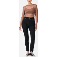 ITEM m6 Relaxhose SLIM HIGH RISE DENIM Shape-Technologie, gesmokter Elastikbund, 360° Elastizität
