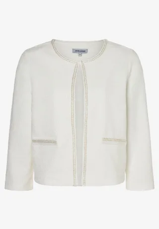 MORE & MORE - Jerseyjacke weiß - Gr. - 46