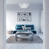 Vicco Couchtisch, Beton/Weiß, 100 x 60 cm (1-St), Kippbar