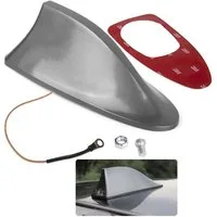 Bolwins A29C Universal Auto Shark Hai Antenne Dachantenne Haifisch Hochglanz Dachantenne (FM AM Radiosignal, für Innen- oder Außenbereich, Verstärkung: 6 dB), Signal Verstärkung 6dB