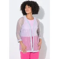 Angel of Style Strickjacke Lochstrick-Jacke Relaxed Fit offene Jacke