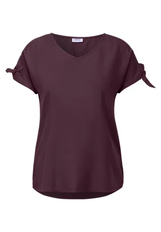 Cecil - Blusenshirt in Unifarbe rot - Gr. - S