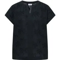 CECIL Langarmbluse Solid Embroidery Blouse