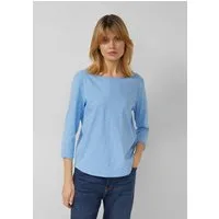s.Oliver 3/4-Arm-Shirt T-Shirt Shirt mit Flammgarnstruktur und 3/4-Ärmeln