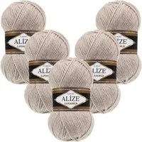 Alize 5 x ALIZE Lanagold Häkelwolle, 240 m, Handstrickgarn,Yarn,Strickgarn,Häkeln