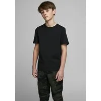 Jack & Jones Junior Rundhalsshirt JJEORGANIC figurbetont, atmungsaktiv, kombinierbar unifarben, casual, slim fit, Jersey, Rundhals