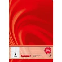 BRUNNEN Schulheft BRUNNEN 104470702 Schulheft Vivendi A4 7 mm kariert, Lin. 7 rot