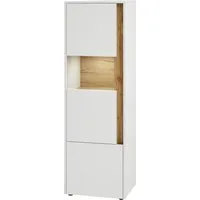 Home affaire Vitrine City/Giron, moderner Hochschrank, Glasvitrine zeitlos, modern, ausreichend Stauraum, vielseitig einsetzbar