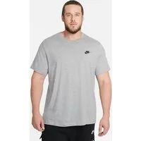 Nike Kurzarmshirt M NSW CLUB TEE DK GREY HEATHER/BLACK