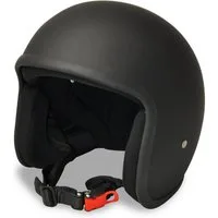 Alpha Speeds Motorradhelm ATELIER — Classic Noir, Jet-Helm • Fiberglas • Matt Schwarz, nur ca. 800 g, inkl. herausnehmbare Wangenpolster, Slim & Smart Fit
