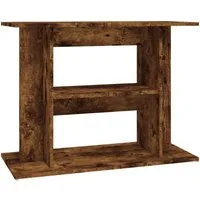vidaXL Aquariumunterschrank Aquariumständer Geräucherte Eiche 80 x 35 x 60 cm Holzwerkstoff
