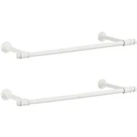 SONGMICS Kleiderstange für die Wand, Kleiderständer zur Wandmontage (2 St), 60 kg Belastbarkeit, 1 er/2er Set
