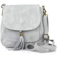 ITALYSHOP24 Schultertasche Made in Italy Damen Leder Tasche CrossOver, als Schultertasche, CrossBody, Umhängetasche tragbar